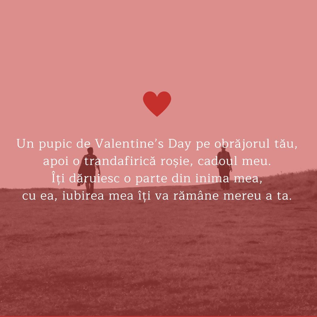 Valentine's Day cu mesaje romantice